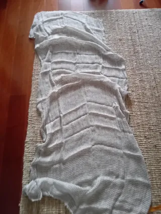 Pañuelo Pashmina Mujer Beige y Gris