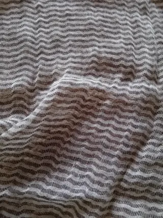 Pañuelo Pashmina Mujer Beige y Gris