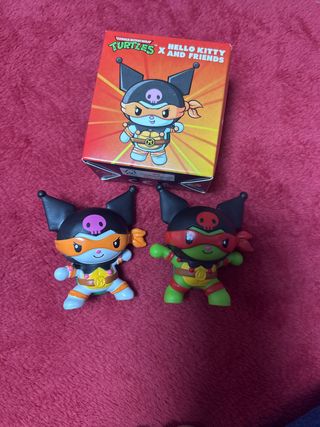 Figuras Hello Kitty x TMNT