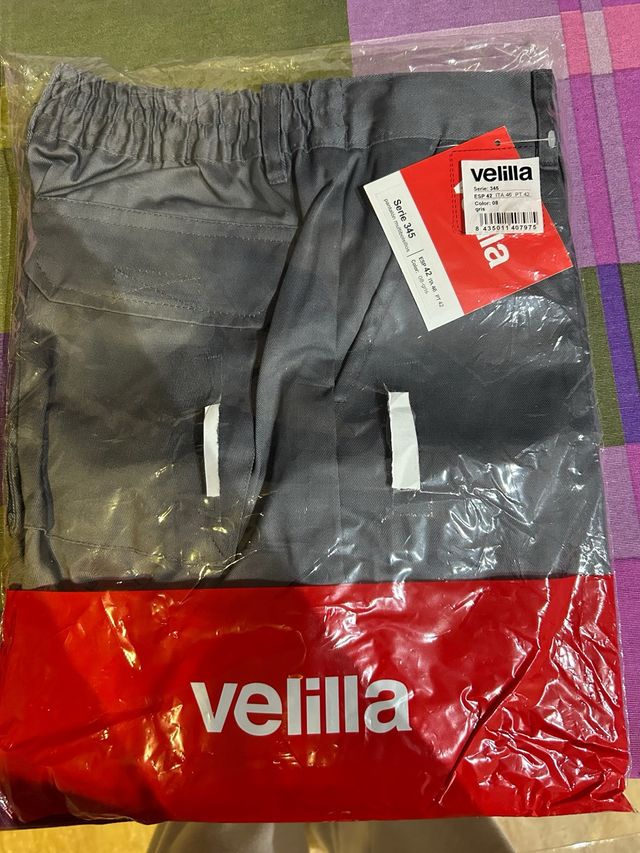Pantalones de trabajo Velilla grises talla 42