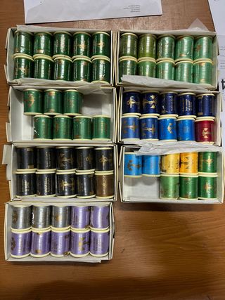 Lote Hilos Bordar Ancla Sellados