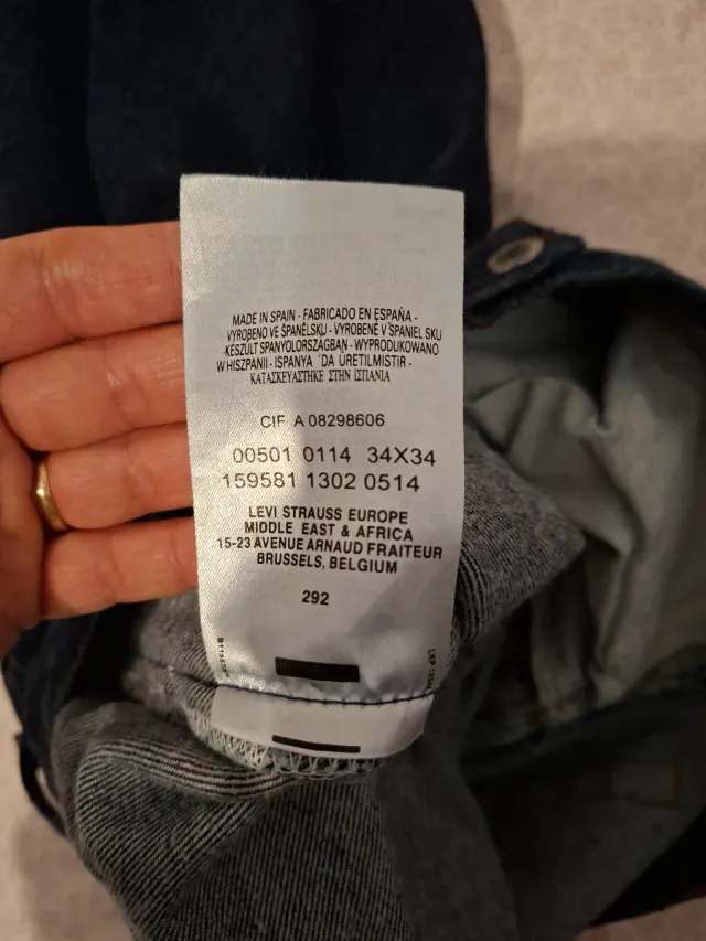 Pantalón vaquero Levi's 501 W34 L34