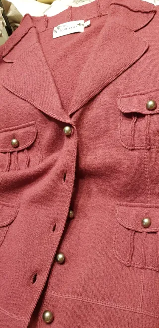 Chaqueta Lana Bolsillos