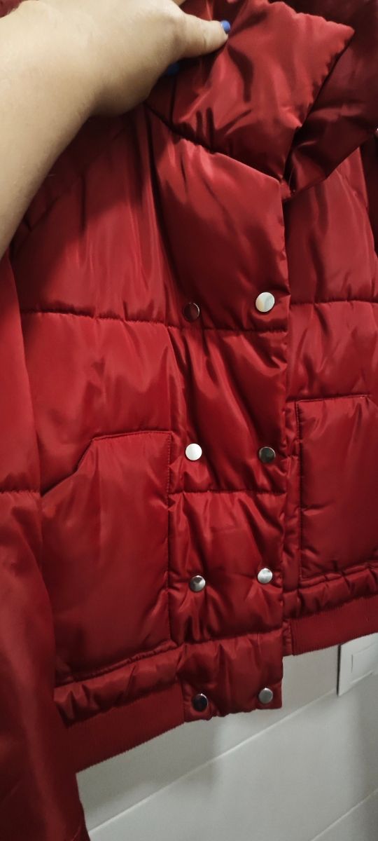 Chaqueta acolchada Lefties burdeos