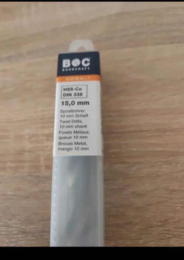Broca HSS-Co DIN 338 15 mm