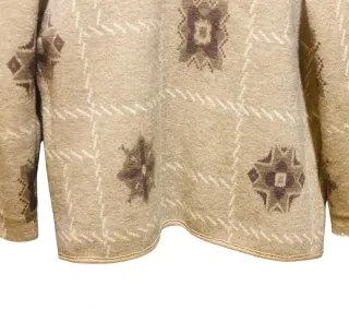 Chaqueta Austriaca Lana Beige y Marrón