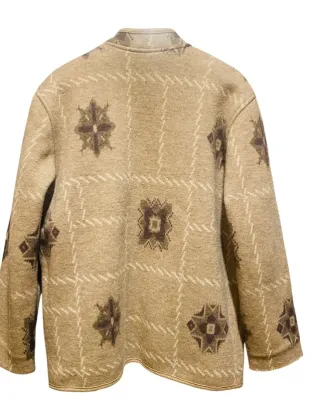 Chaqueta Austriaca Lana Beige y Marrón