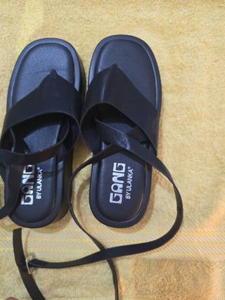 Sandalias negras Ulanka 39,negras 