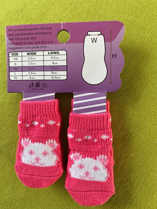 Calzini antiscivolo per cani/gatti taglia M