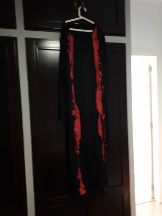 Disfraz Halloween Hombre Negro/Rojo