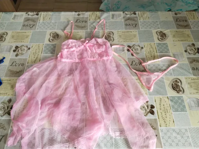 Conjunto lencería con trasparencias