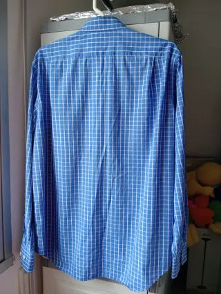 Camisa Ungaro XL hombre Cuadros Azul