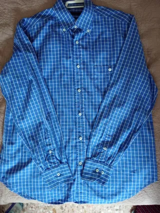 Camisa Ungaro XL hombre Cuadros Azul