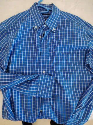 Camisa Ungaro XL hombre Cuadros Azul