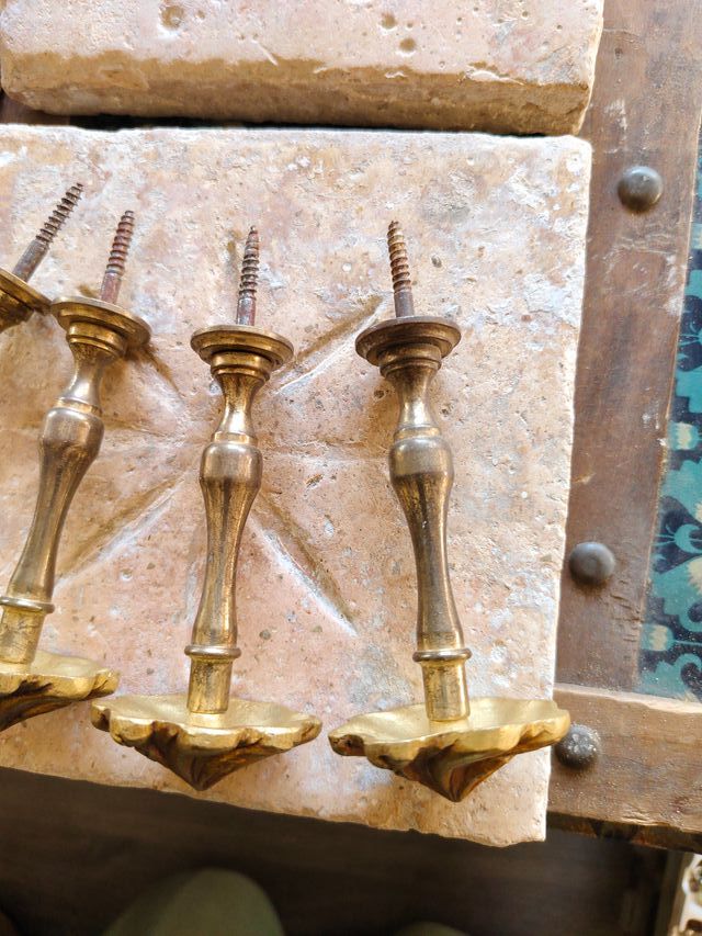 Alzapaños antiguos dorados