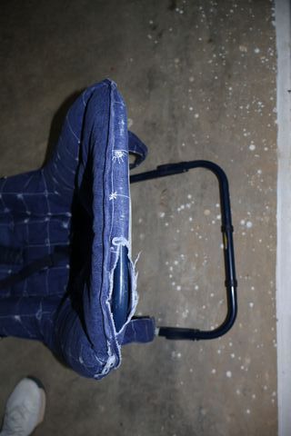 Moisés para bebé azul con ositos