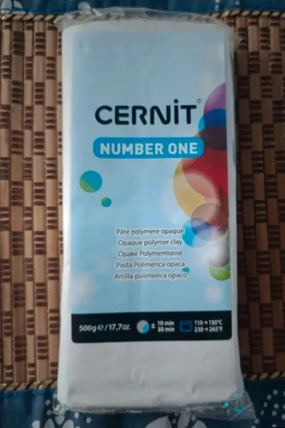 Arcilla polímerica Cernit Number One Blanco Opaco