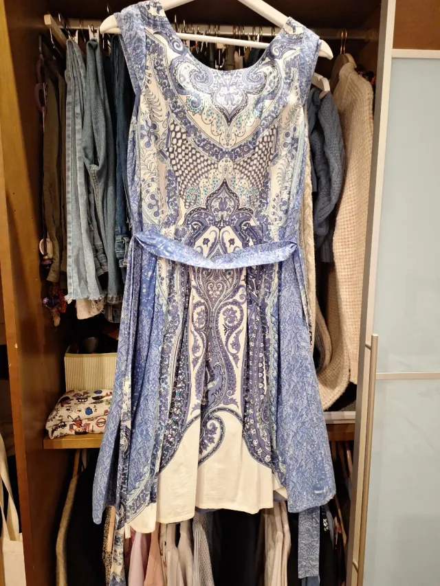 Vestido de tirantes estampado