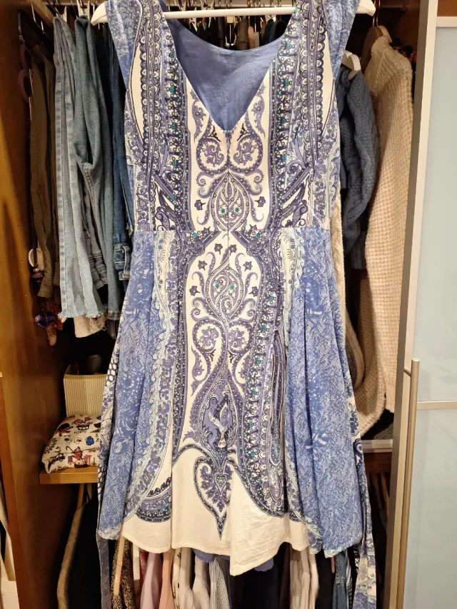 Vestido de tirantes estampado