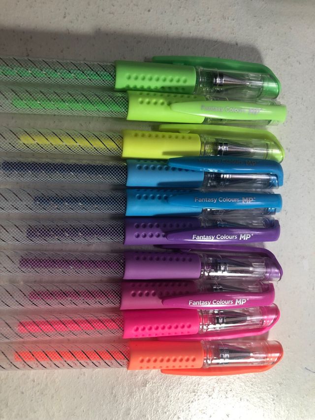 Set 10 bolígrafos fluorescentes MP