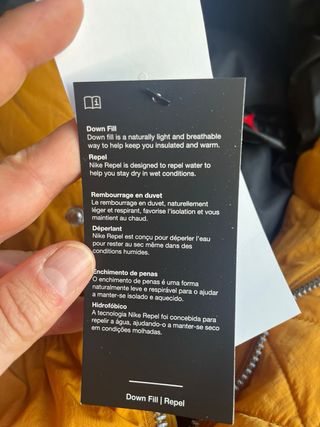 Parka Jordan Nike Talla L Amarilla