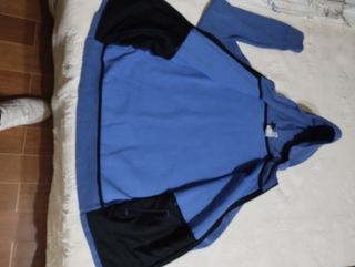 Felpa con cappuccio Adidas blu