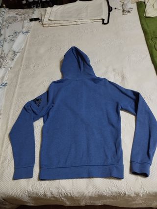 Felpa con cappuccio Adidas blu