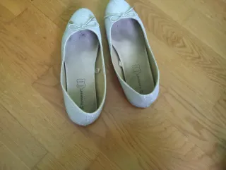 Bailarinas plateadas talla 39