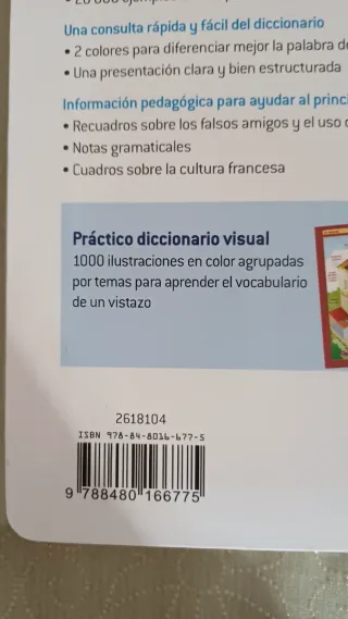 Diccionario Escolar frances - español SIN ESTRENAR