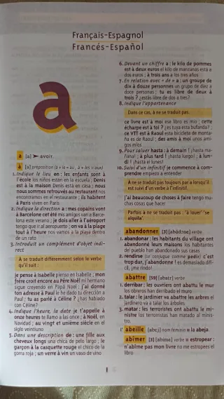 Diccionario Escolar frances - español SIN ESTRENAR