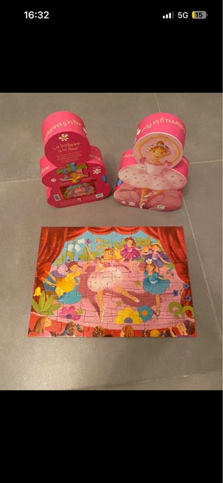 Puzzle Djeco Bailarina Rosa +4 años