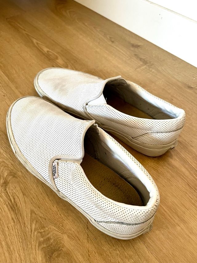 Vans Slip-On Piel Blanca