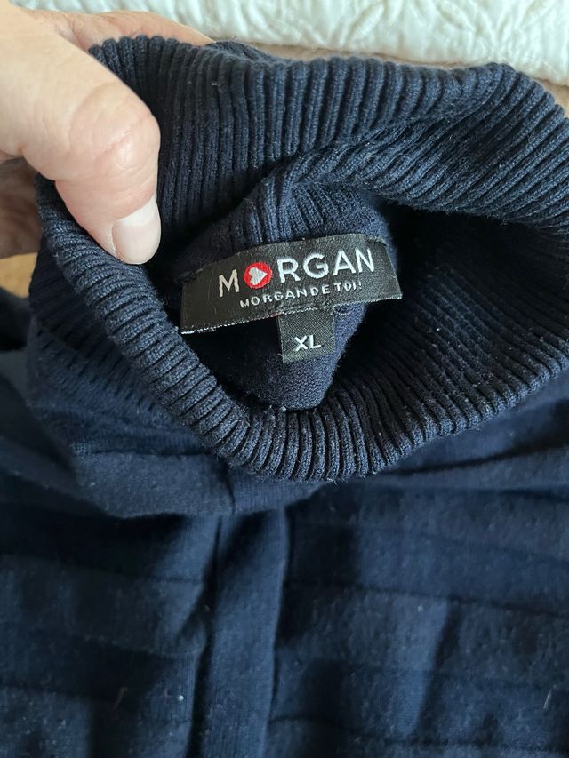 Jersey cuello cisne Morgan azul talla XL