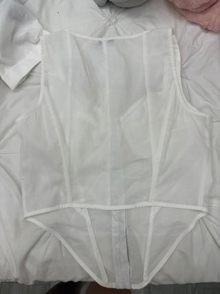 Fashion Nova Corsé Blanco Talla M