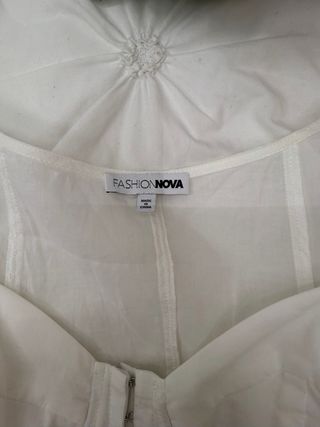 Fashion Nova Corsé Blanco Talla M