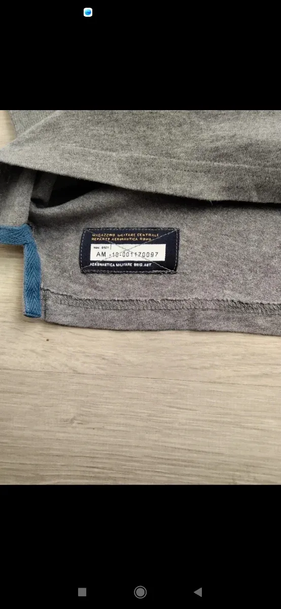 Polo Aeronautica Militare Talla L Azul/Gris