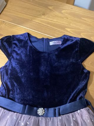 Abito elegante blu sfumato 11-12 anni