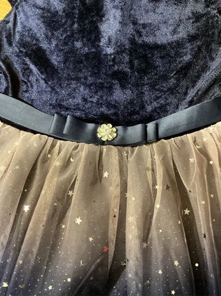 Abito elegante blu sfumato 11-12 anni