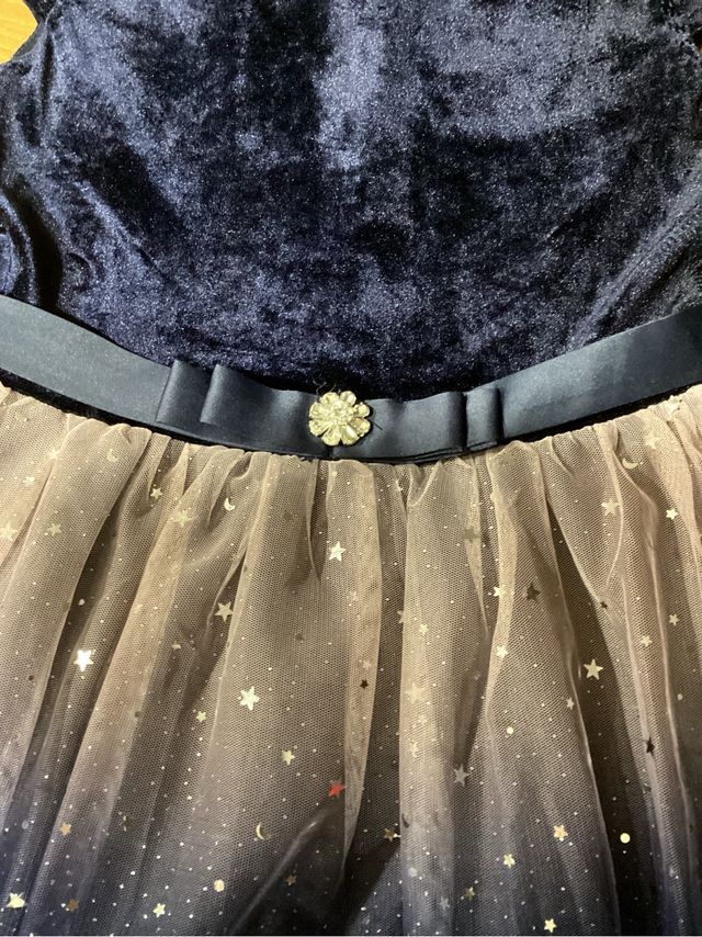 Abito elegante blu sfumato 11-12 anni