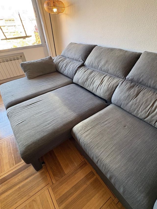 Sofá Cama IKEA Gris Tela