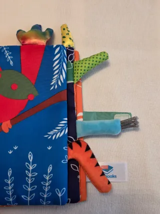 Lote 2 libros blanditos tela para bebés. Animales