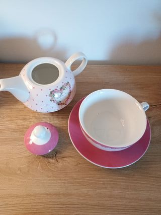 Set Teiera e Tazza Coordinata Rosa