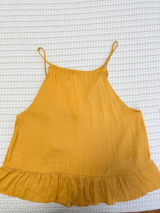 Blusa Mango mostaza (con etiqueta) 