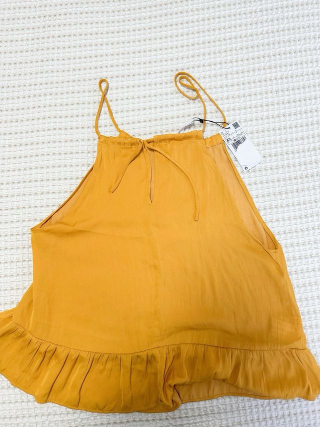 Blusa Mango mostaza (con etiqueta) 