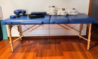 camilla desmontable azul