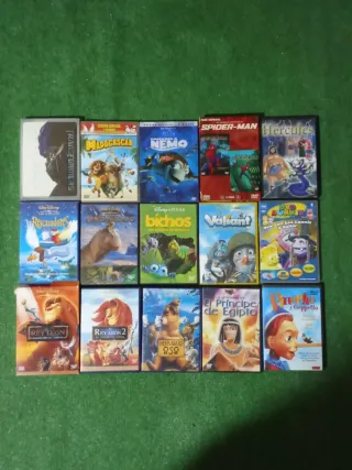 Lote Películas DVD Animadas y Acción