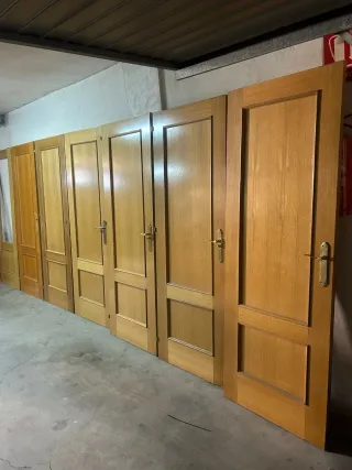 Puertas macizas estilo roble