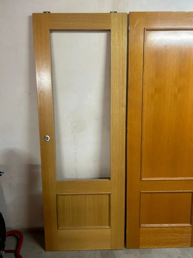 Puertas macizas estilo roble