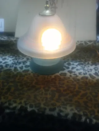 Lampada vintage vetro e metallo