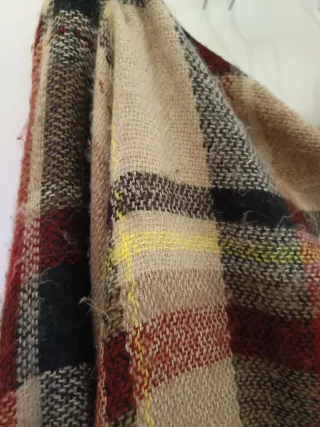 Bufanda de cuadros en tonos marrones